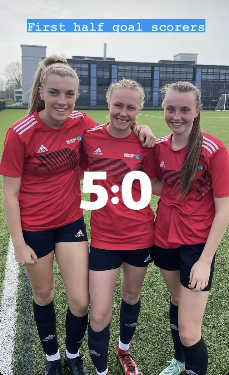GATESHEAD 5-0 up at half time. Here are our goal scorers. <a href="/ECFA12/">English Colleges FA</a>