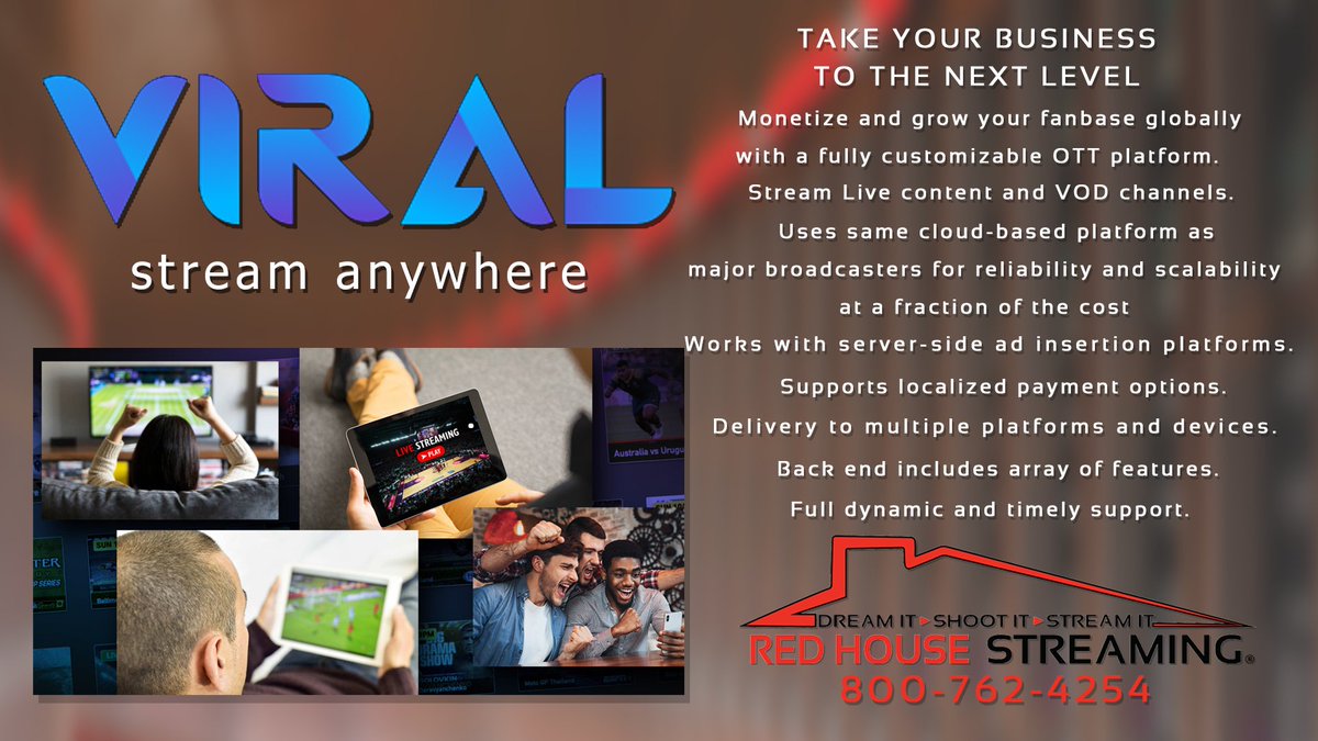 CP_Comm's tweet photo. CP Communications Teams With OTT Platform Provider StreamViral! https://t.co/XNY7b1o4cq

#ott #streaming #broadcasting #streamingstudio #vod #streamingtv #redhousestreaming #cpcomms #streamviral #livestream #livestreaming #film #tv https://t.co/jkSNp8jKLy