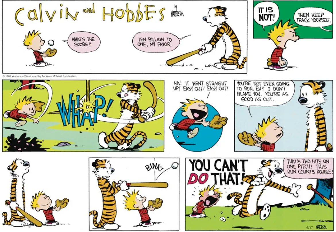 Calvin and Hobbes. 