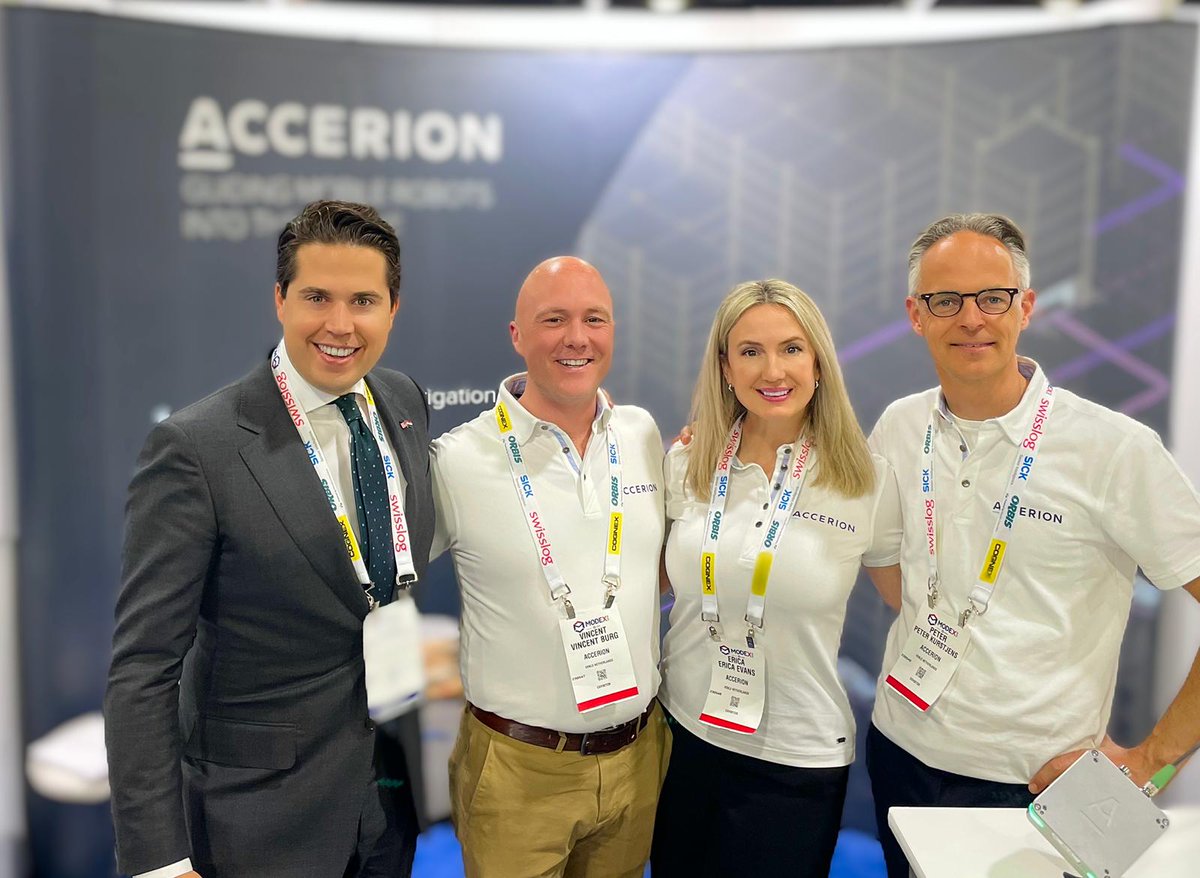 Accerion (@accerion) on Twitter photo #modex Day 2: We talked to so many people about #triton, our positioning module for indoor localization of mobile robots. We have to say, it sure is nice to see REAL people again. It was nice to meet <a href="/LvanDoeveren/">Laurens van Doeveren</a>, Deputy Counsel General for GA. Thanks for stopping by! #modex Day 2: We talked to so many people about #triton, our positioning module for indoor localization of mobile robots. We have to say, it sure is nice to see REAL people again. It was nice to meet <a href="/LvanDoeveren/">Laurens van Doeveren</a>, Deputy Counsel General for GA. Thanks for stopping by!