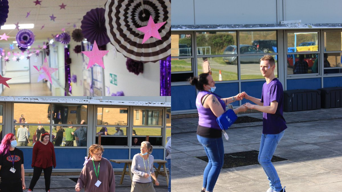 StPiersSEND's tweet photo. 💜Purple Day💜 

Last Friday we celebrated Purple Day and it was fantastic. Both the school and the college decorated the campus in purple and got involved in some fun singing and dancing. 

#purpleday #EpilepsyAwareness #stpiersschoolandcollege https://t.co/O3MG7qZT5w