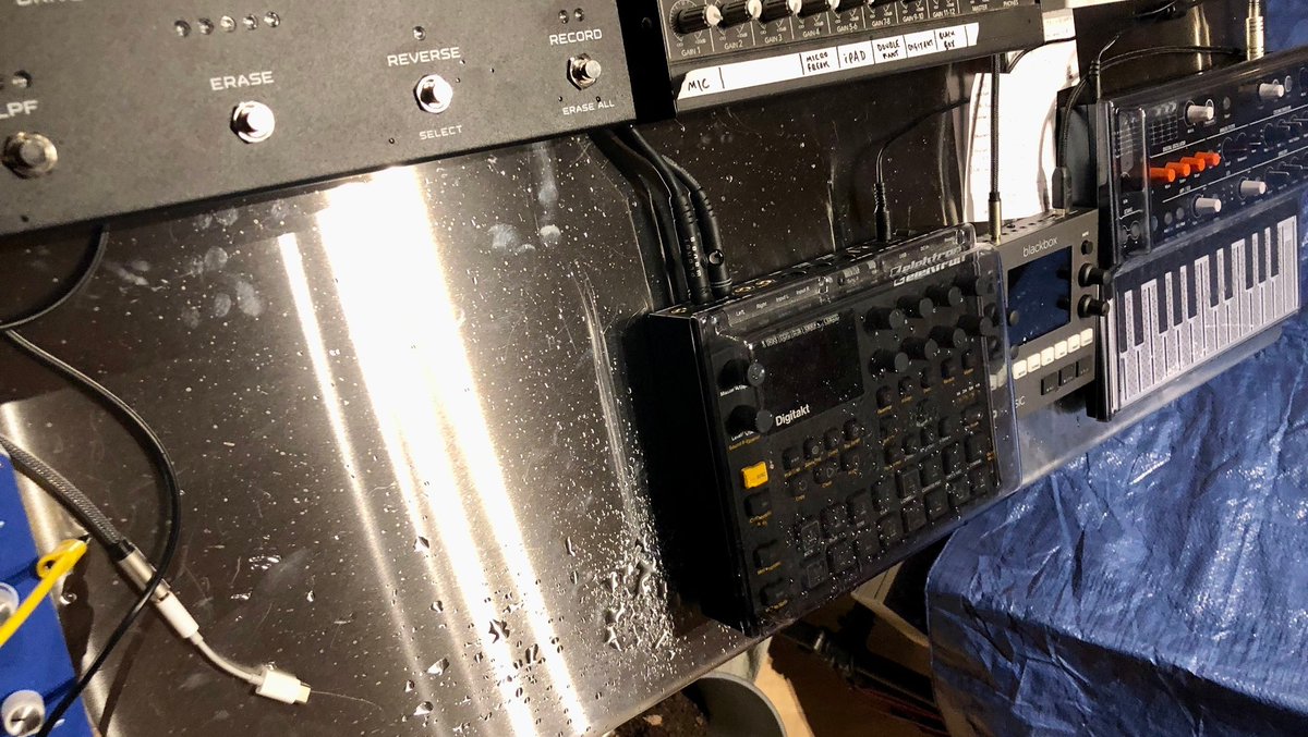 Decksaver's tweet image. Stay safe in the rain folks.

Decksavers playing a vital protective role in the studio of @robinrimbaud during the recent bad weather.

So glad that no gear was hurt. 🤕

#decksaver #liquidprotection #dj #musicproducer #studioleak