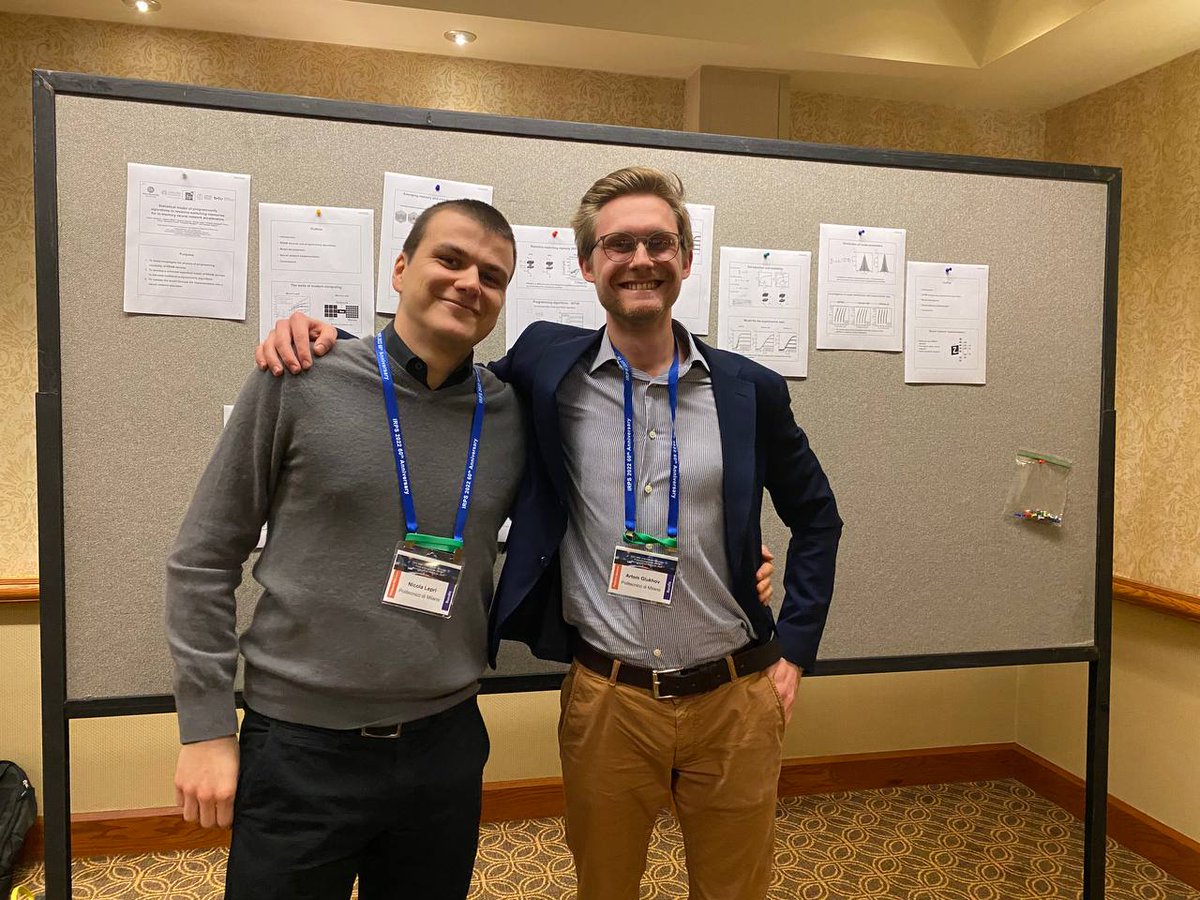 NanoDeviceLab's tweet photo. Dallas, here we go! Special congratulations to our research group members Nicola Lepri and Artem Glukhov for their partecipation in the #IRPS2022 conference.
#research #Neuromorphic #Inmemorycomputing #NEDLab #IEEE #IRPS https://t.co/WijGAwpUSI