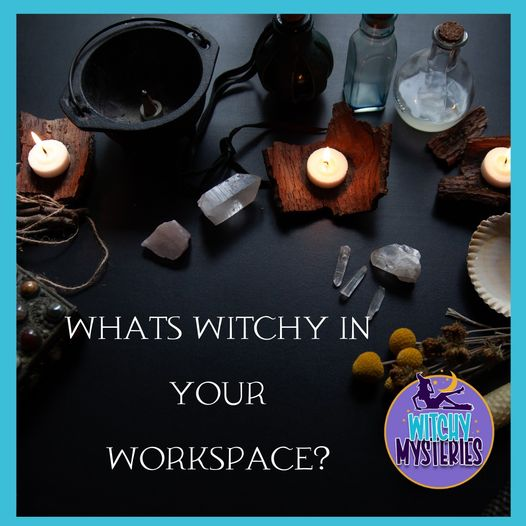 WitchyMys's tweet photo. What's something witchy in your workspace?
Candles? Crystals? A cauldron?
.
.
#workspace #witchy #books #booklove https://t.co/9MgzYxfRUj