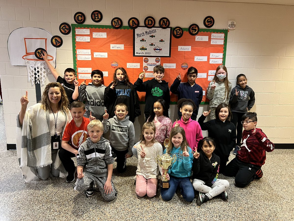 Congratulations  to Mrs. Lazaro’s third grade class for winning our March Math Madness Challenge!  <a href="/FirstInMath/">First In Math</a> <a href="/RobertSun24/">Robert Sun</a> <a href="/EastonAreaSD/">Easton Area SD</a> <a href="/EASDPalmer/">Palmer Elementary School</a>
