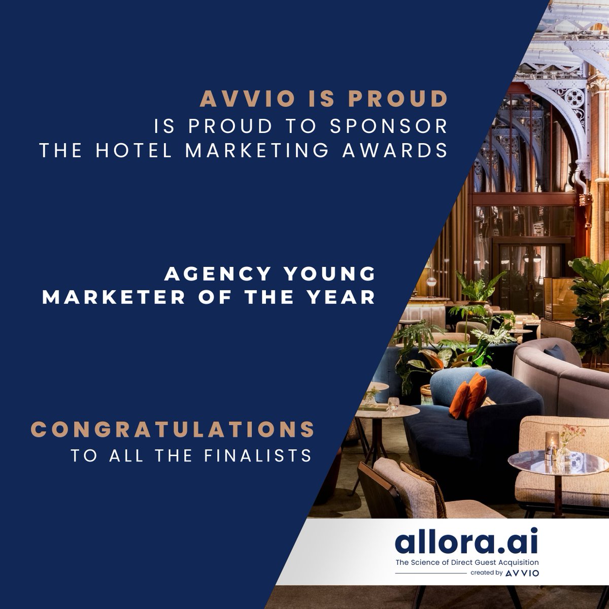 AvvioDirect's tweet photo. We were so proud to be sponsoring the Agency Young Marketer of the Year award at this year's Hotel Marketing Awards 2022.
Congratulations to all of the finalists and winners!
#HMA #HotelMarketingAwards #YoungMarketer #hotels #marketing #awards #NHMC2022 #HMAwards2022 https://t.co/MHSwtBA2bR