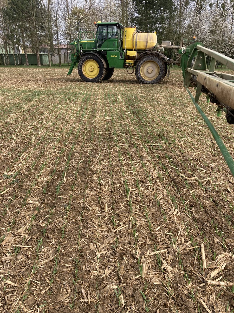 Fertilisation azotée des #orges brassicoles en #Semisdirect #FrAgTw #JohnDeere #DamsDeereFarm