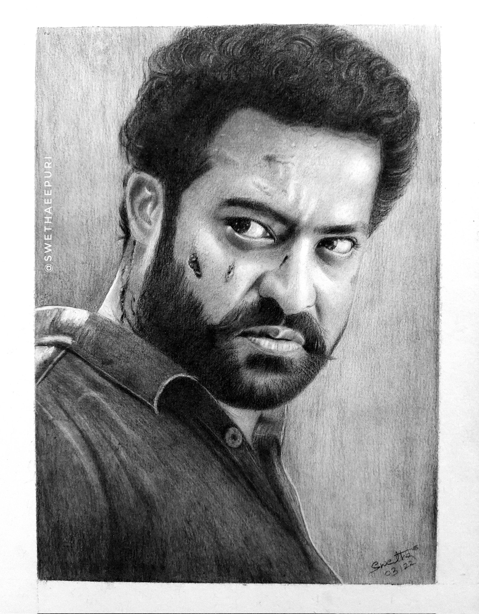 NTR pencil art #pencil art | Instagram