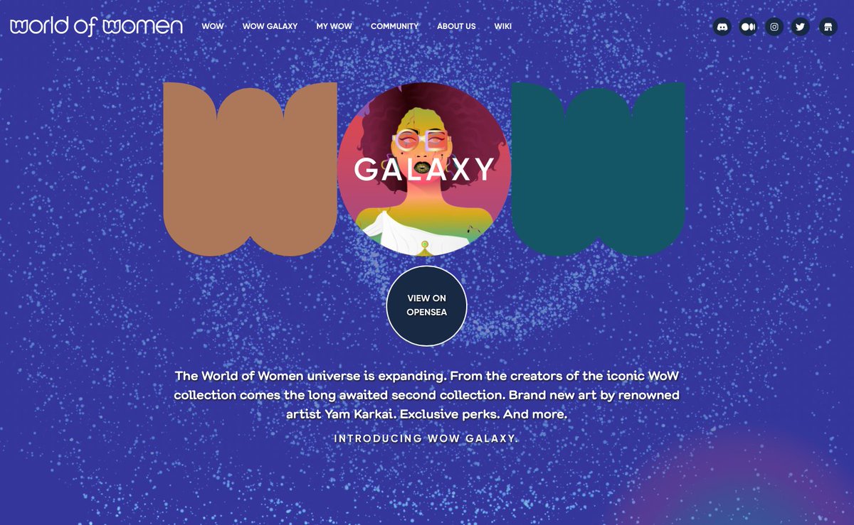 Prota_1's tweet photo. The World of Women universe is expanding. World of Women Galaxy is now ranking No.1.📣📣
@worldofwomennft  #wowg  #NFT #NFTCommmunity https://t.co/nakOeIGiuo