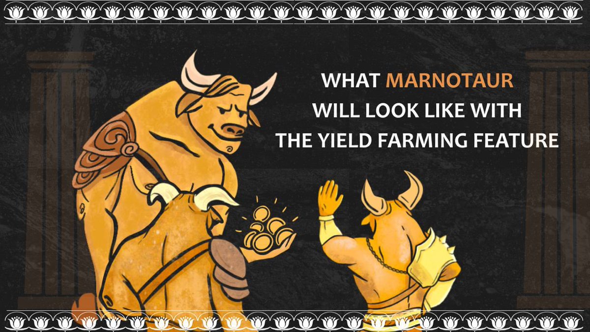 What #Marnotaur would look like with a #yieldfarming feature. 🧐 In our recent Medium article, we speculate on this feature and how it would potentially change things for both users and developers of the platform. 🔥 More info: bit.ly/3tQHI9B