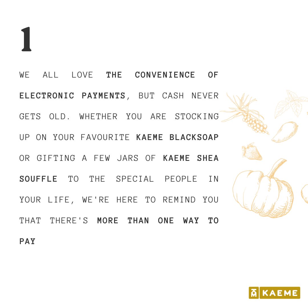 hellokaeme's tweet photo. Eii!! #KaemeLovers, we have some juicy info for you. Swipe through this to get the full details.
Got Cash? No Problem kraa!!
#hellokaeme #sheabutter #blacksoap #madeinghana #skincare #beauty #homedecor https://t.co/Zw5Ha9RydQ