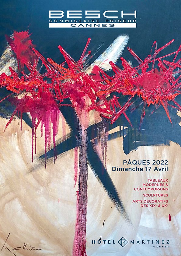 BeschCannes's tweet photo. Georges Mathieu en couverture de notre prochaine vente d'art ! Découvrez le catalogue : d'autres surprises vous y attendent.
#cannes #georgesmathieu #utrillo #linke #debré #chiparus #philiparctender https://t.co/Yffp6ohIFf