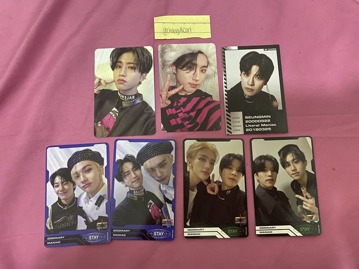 changukcart's tweet photo. wts lfb ph

Stray Kids Oddinary album pcs
- UNIT PCS -
> 100 ea
- Seungmin ID CARD -
> 80
> has an album mark, refer below
- Han pcs - 
> 200 ea (380 if set)

> read b4 transacting: https://t.co/pbMrY7RlDt https://t.co/aE83ioCX8i