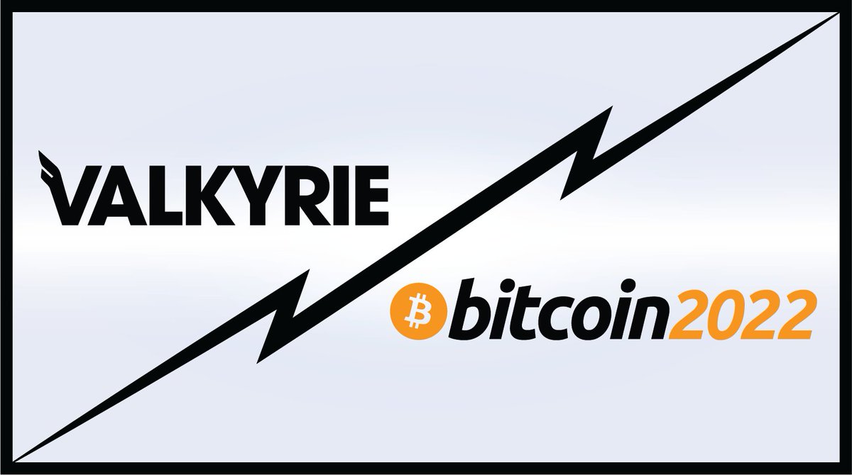 ValkyrieFunds's tweet photo. Team Valkyrie will be at Bitcoin 2022 next week in Miami. Request to meet up with us via the link in the comments. Hope to see you there! #Bitcoin2022 https://t.co/Ted8aHL4uJ