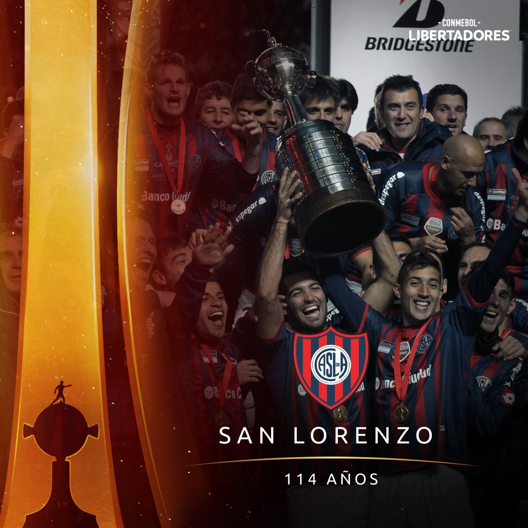 Libertadores's tweet photo. 🔴🔵 ¡Felicidades, @SanLorenzo! El campeón de la CONMEBOL #Libertadores 2014 cumple hoy 114 años.

🏆 #GloriaEterna https://t.co/I7M9CZc2kF