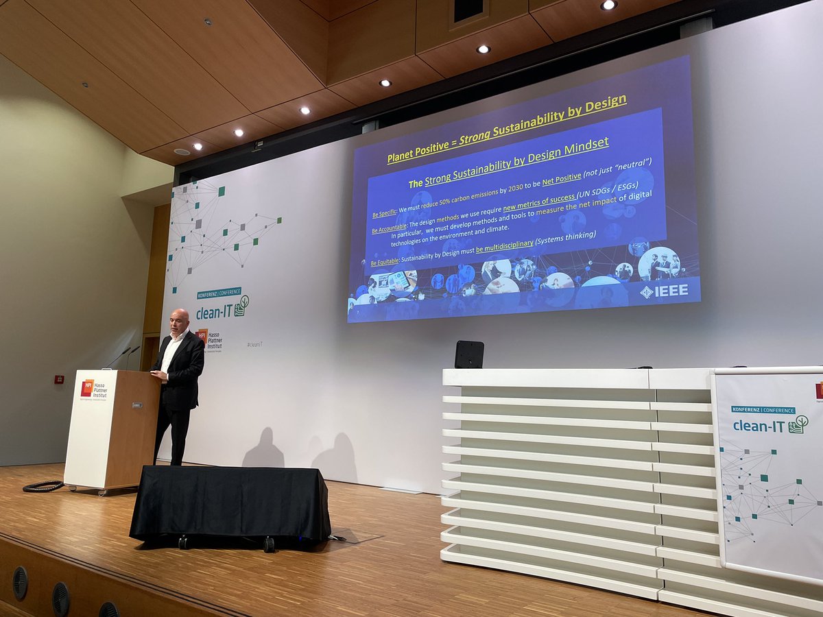 bbrundert's tweet image. Konstantinos Karachalios from @IEEESA talks about his organization’s and its members changing role in a world built on technology. #cleanIT @HPI_DE