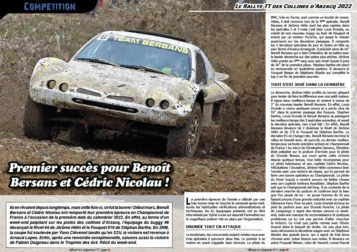 offroad4x4mag's tweet photo. Retrouvez le compte-rendu du Rallye TT des Collines d’Arzacq 2022 dans le numéro 72 d'Offroad 4x4 Magazine.

➡️ Disponible GRATUITEMENT sur https://t.co/xyakFBRKDh

#4x4 #offroad #4wd #offroad4x4mag #offroadmag https://t.co/dPS6A6pSen