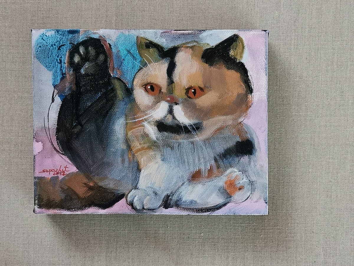 StudioSupachet's tweet photo. Cute cute

#画画 #猫 #supachetstudio #catlover #acryliconlinen #catpainting https://t.co/U4t21cMV3p