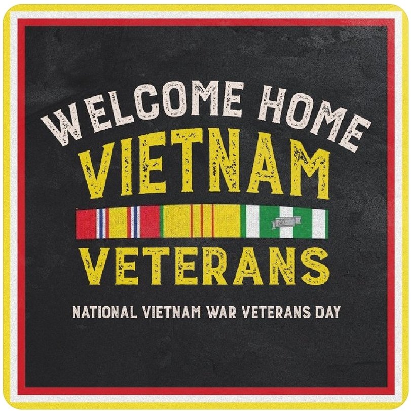 Brim77's tweet photo. Thank you to all the men and women who served our great country in a time where our country didn't treat you all so great. 
#NationalVietnamWarVeteransDay https://t.co/UraXz7NPfp