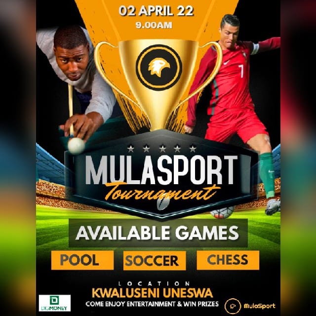mula_sport's tweet photo. Come meet us, watch and enjoy the day with us on Saturday at Kwaluseni. You know we stay having prizes for everyone. See you all there.
#MulaSportTournament #BetResponsibly #BetSafe #BetMulaSport #DigiMoney #TiniTwitter https://t.co/dtRBBP53ma