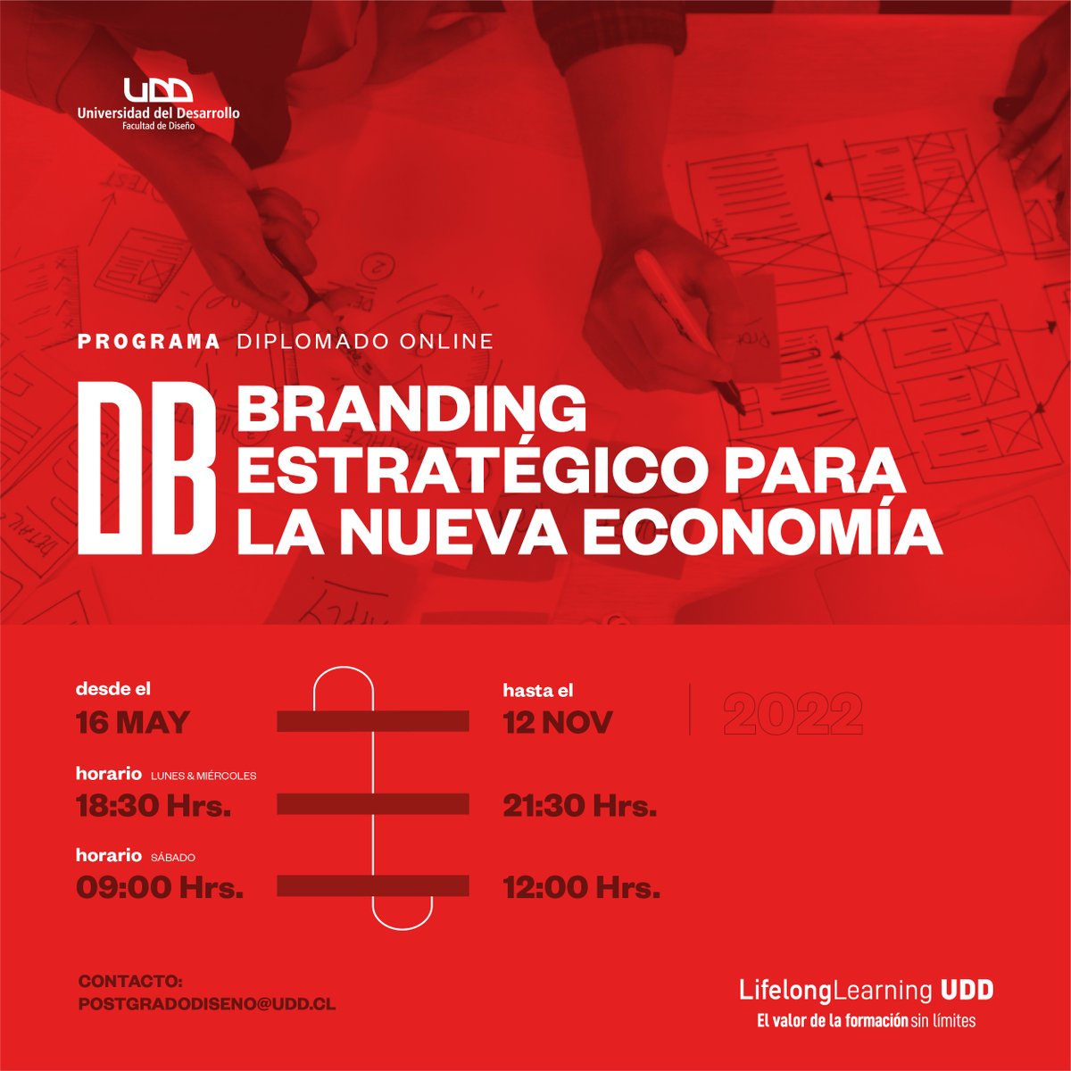 LifelongUDD's tweet photo. ATENCIÓN!  Extendemos el periodo de #AdmisiónTemprana! Aprovecha y obtiene un 20% de Descuento en el arancel + matrícula a costo cero hasta el 15 de abril.
Descuento no acumulable! Inscríbete acá: https://t.co/VjAPaDVlOa
#diplomadosudd #lifelonglearningudd #brandingestratégico https://t.co/41B8lNo3OU