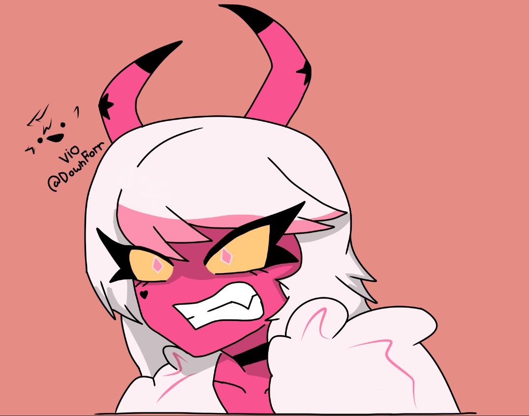 DownForr's tweet image. #HelluvaBoss #HelluvaFanart
#verosikamayday trying out some detailed facial expression (raged in a ranked game when I was working on the sketch this :)) )