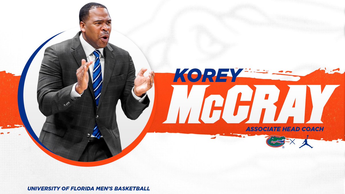 Welcome to Gator Nation Coach Korey McCray! 

🗞: bit.ly/38dOyxE

#GoGators | #GatorsHoop