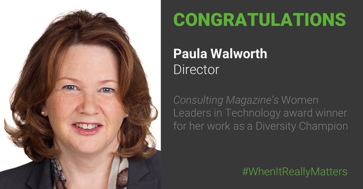 Congratulations to my <a href="/AlixPartnersLLP/">AlixPartners</a> colleagues 
<a href="/CordeiroJody/">Jody Cordeiro</a>, <a href="/JoanneTaylorMI/">Joanne Taylor</a>, and Paula Walworth on being named to Consulting Magazine Women Leaders in Technology. I am lucky to work with amazing #womenleaders, and it’s wonderful to see them celebrated! #AI #DataScience