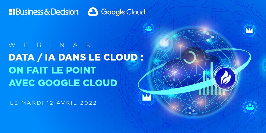 BD_Group's tweet photo. #Data / #IA dans le Cloud : on fait le point avec Google Cloud
✅ Outils, budget, conformité réglementaire, sécurité des données, méthodologie projet…

Comment en tirer le meilleur parti ❓

📆 Mardi 12 avril 
Inscriptions 👉 https://t.co/LGo4JcssVC https://t.co/oZ1JLEmTGz