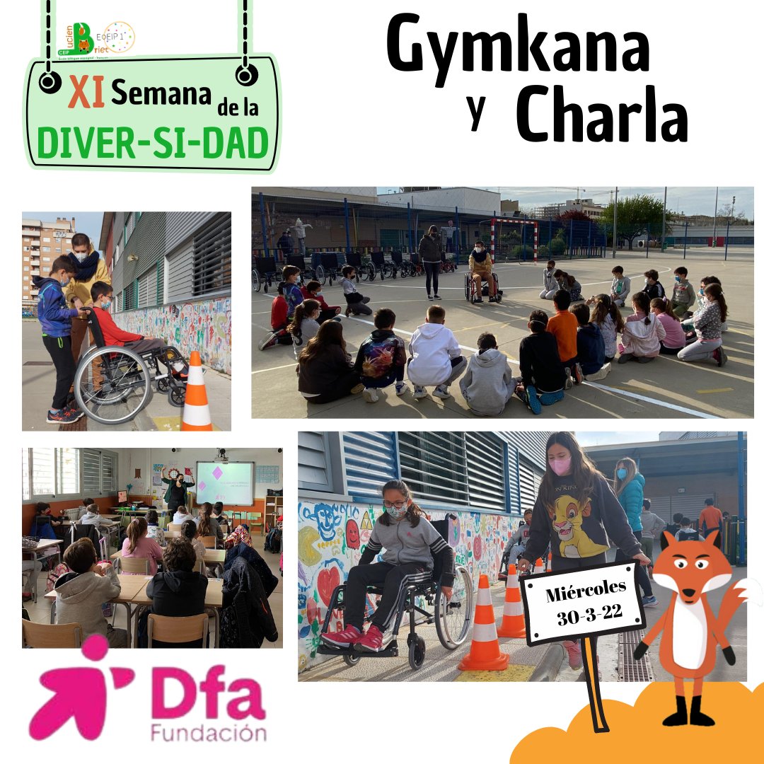 ceiplucienbriet's tweet photo. Continúa la IX Semana de la Diversidad en el @ceiplucienbriet. Hoy con la colaboración de @FundacionDfa y @Chrysallis. Muchas gracias por vuestra participación. https://t.co/Ey5vz5eUgg