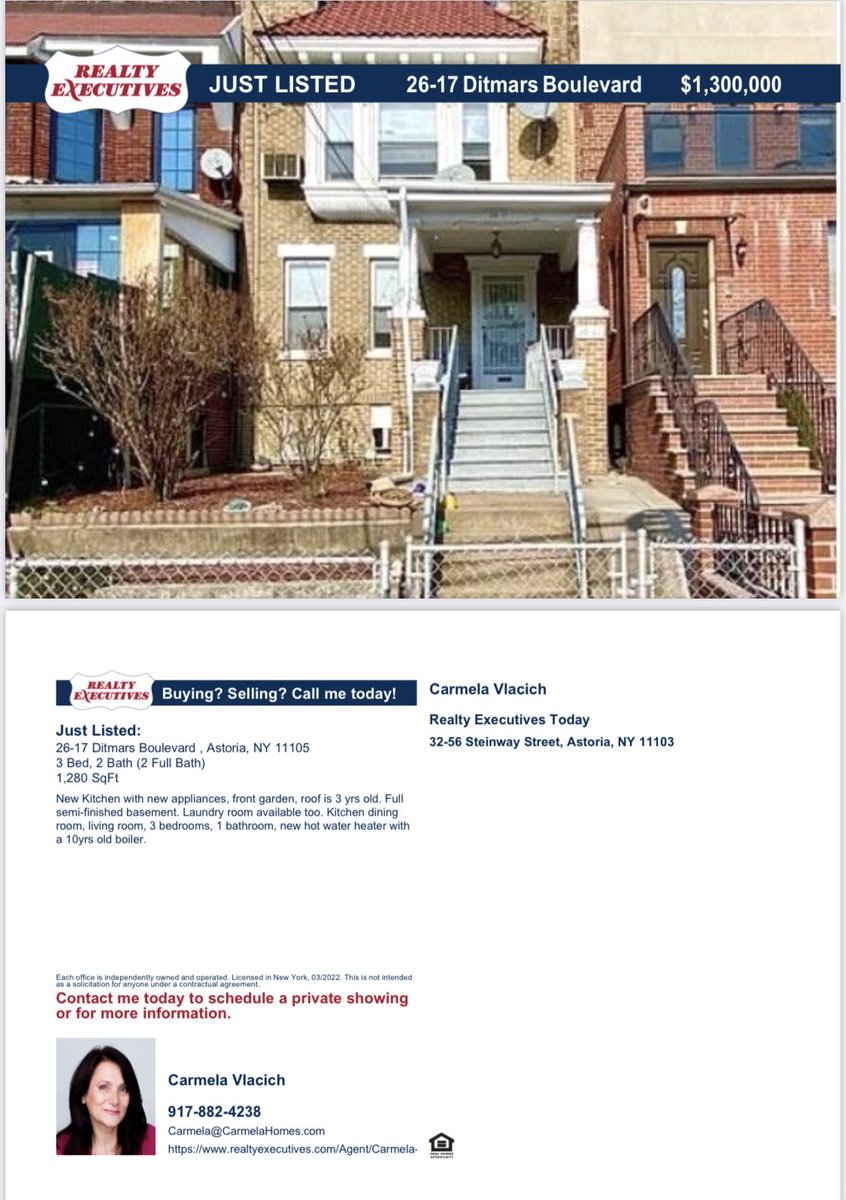 Just Listed for $1,300,000 - 26-17  Ditmars Boulevard  , Astoria, NY 11105
#realestate #realtor #realestateagent #home #property #investment #forsale #realtorlife #househunting #dreamhome #luxury #interiordesign #newhome #luxuryrealestate #architecture #house #realtyexecutives