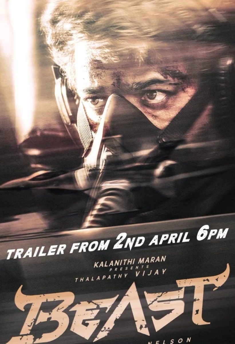 ebuzzprocom's tweet photo. #BeastTrailer to release on 2nd April 6 Pm ..
#Beast #ThalapathyVijay #BeastUpdate #BeastModeOn #BeastMode #BeastUpdateDay https://t.co/QpammcgHOL
