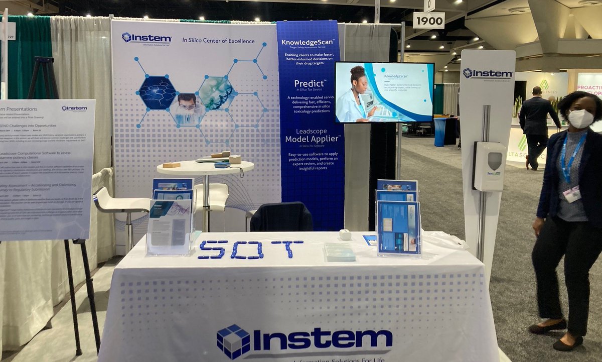 Join us at 12 noon today for our presentation “Target Safety Assessment – Accelerating &amp; Optimizing Your Journey to Regulatory Submission” We look forward to seeing you there! #2022SOT  #ToxExpo #insilico instem.com/news/articles/…