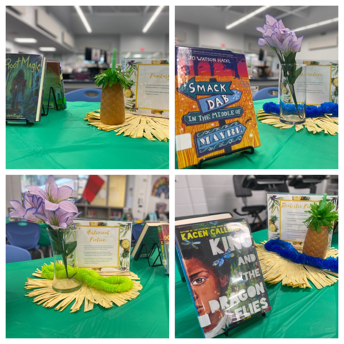 Literary Lu’au Book Tasting today for our 8A ELA kiddos as they find their #choiceandvoice #book for Unit 6. Parents were able to sneak peek this morning! @FCSliteracy @MrsPerryAMMS @AP_Gamel @MsIrvin4 @mrsansley1 @AMMSPTA @AMMSLions @MartinJE86 @FCS_Zone6_Supt