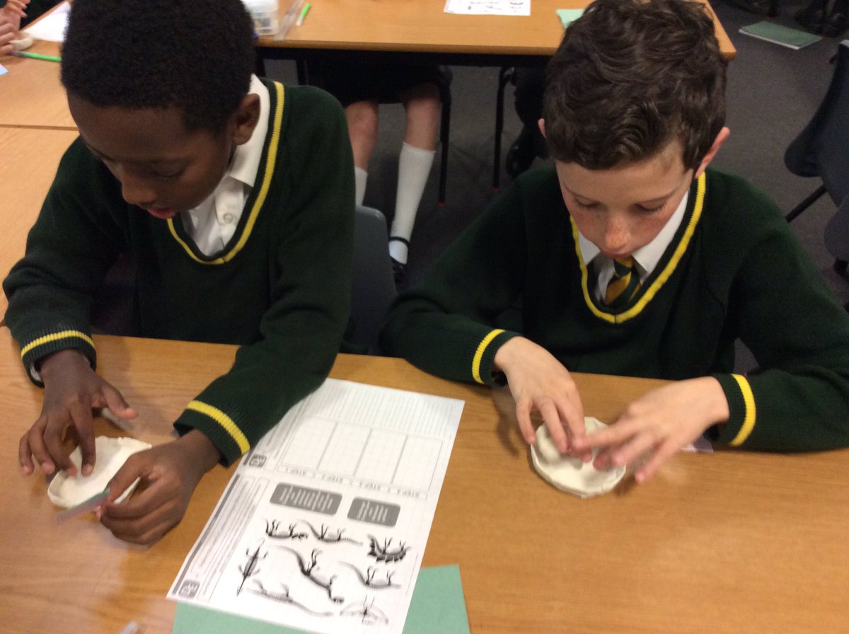 MrsBrydenEPS's tweet photo. Inspired by the life and work of Mary Anning, we are creating our own fossils in Year 6 today. Tomorrow morning we will be able to see our finished work! #WeAreBrightFutures #scienceatElmridge https://t.co/vPPcVUuf81