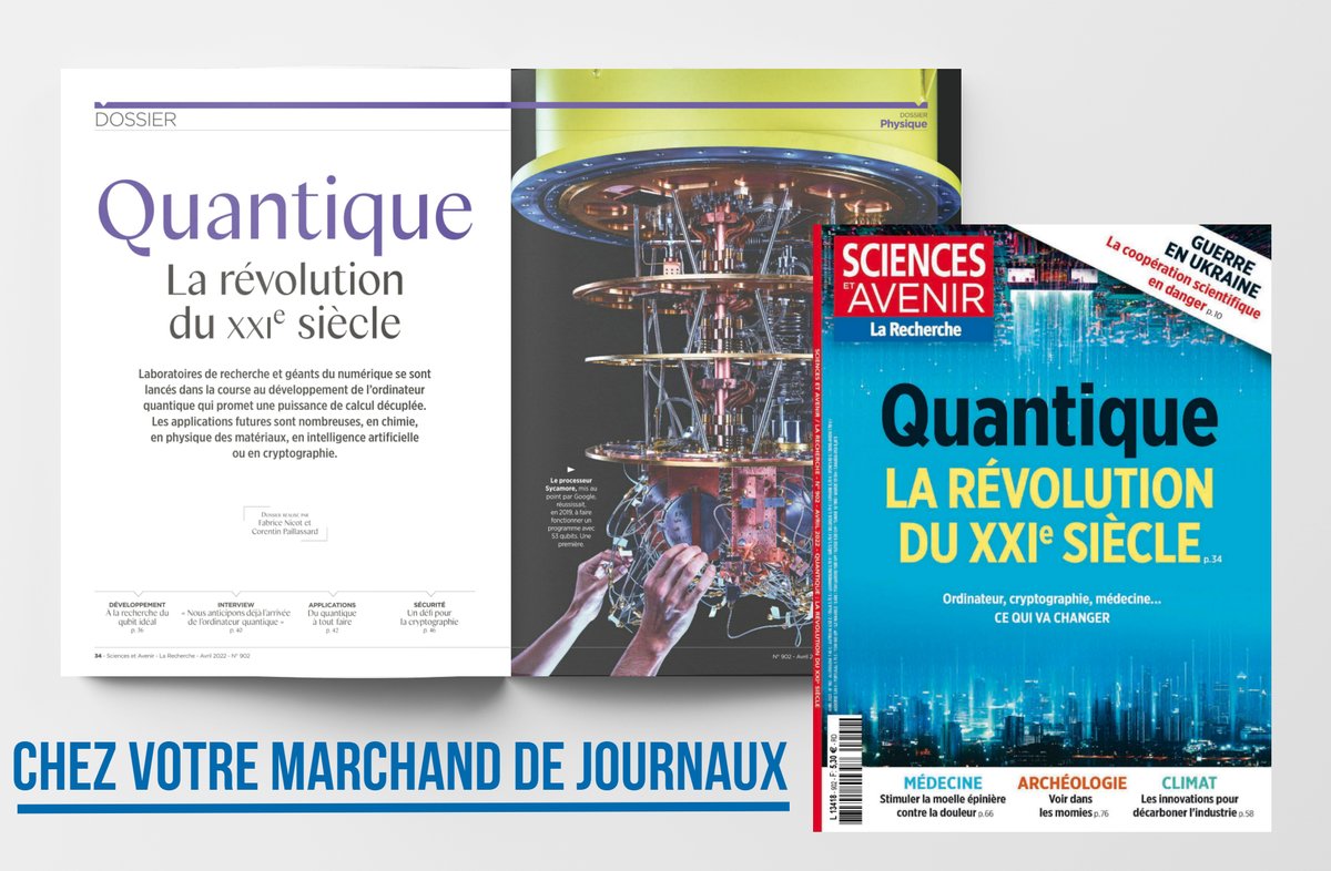 mathieu_nowak's tweet photo. Le grand dossier du mois, on le doit à @fnicot07 et @Corentin_Pail : ils nous décryptent ce qu'est (et n'est pas) l'ordinateur quantique. Compréhension garantie, ce qui était un tour de force. Et vous saurez aussi ce qui adviendra quand le cryptage de votre CB aura volé en éclats https://t.co/bl7Kl18LfL
