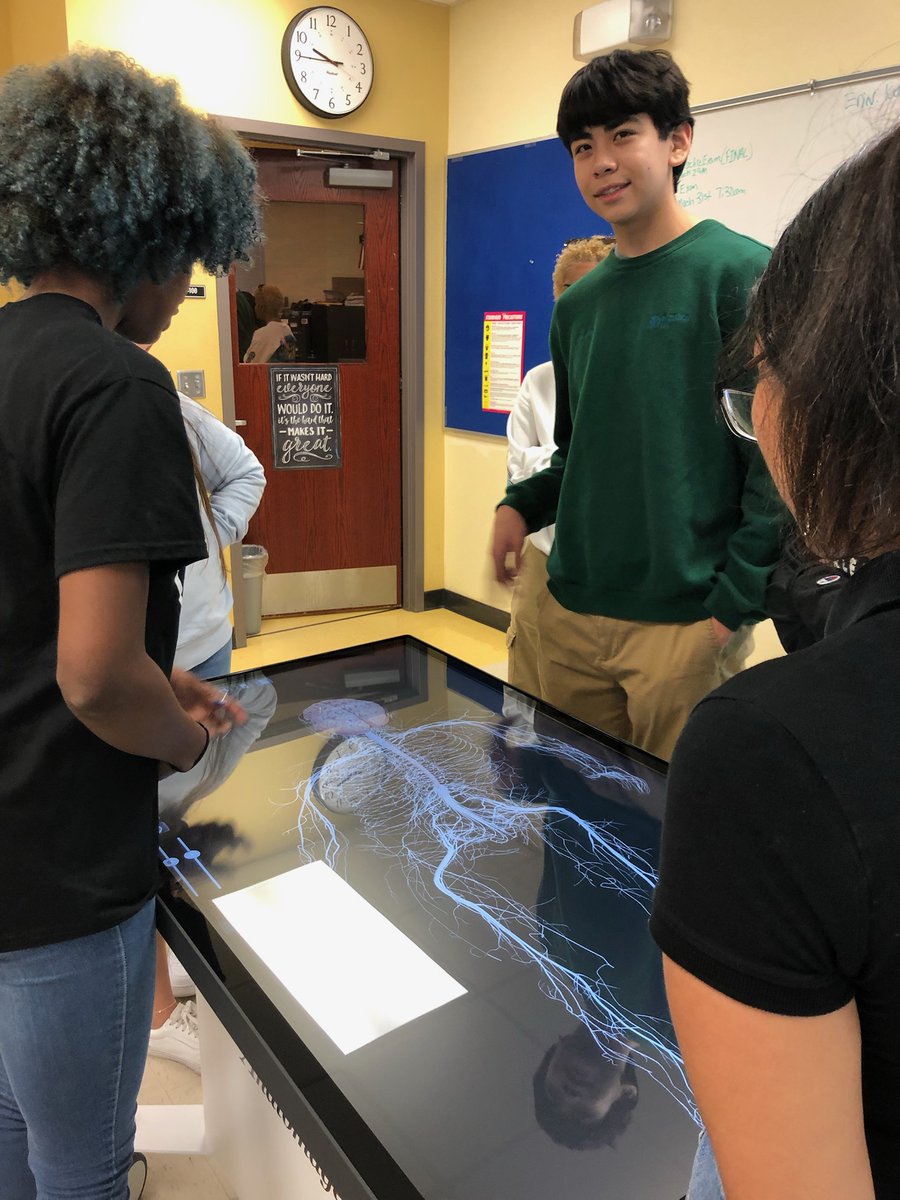 OsceolaCTE's tweet photo. At Osceola High School, Health Science
Foundations students are experimenting with their new
Anatomage Table! Super cool!
#CTErriffic #SkillUpOsceola #CTEOsceola https://t.co/jHt6a9eK4m
