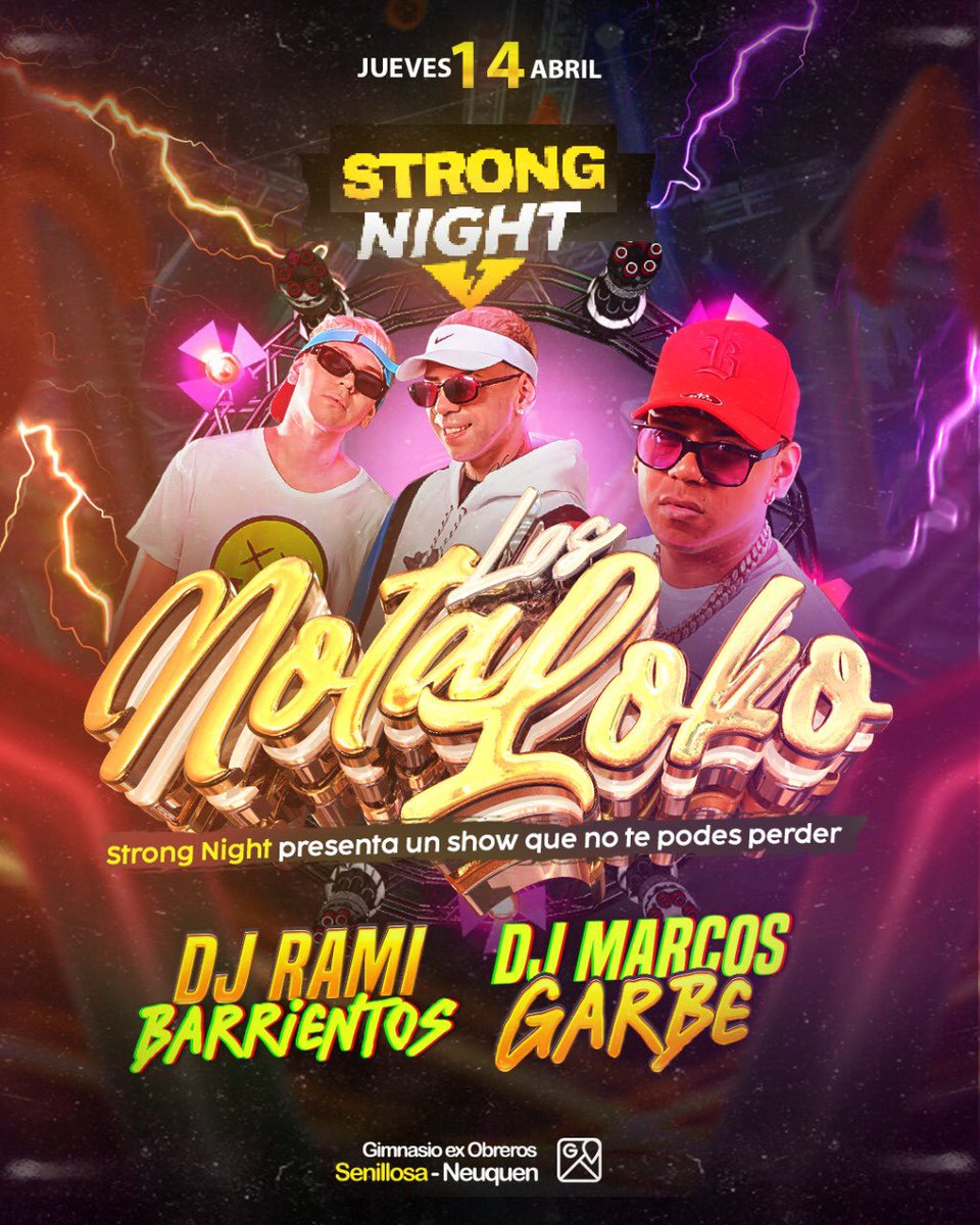 Strongnightok's tweet photo. ❤️Contentos de volver al ruedo! Los esperamos❤️
💓Le metemos fiesta al feriado💓 https://t.co/0GlRpXSz6u