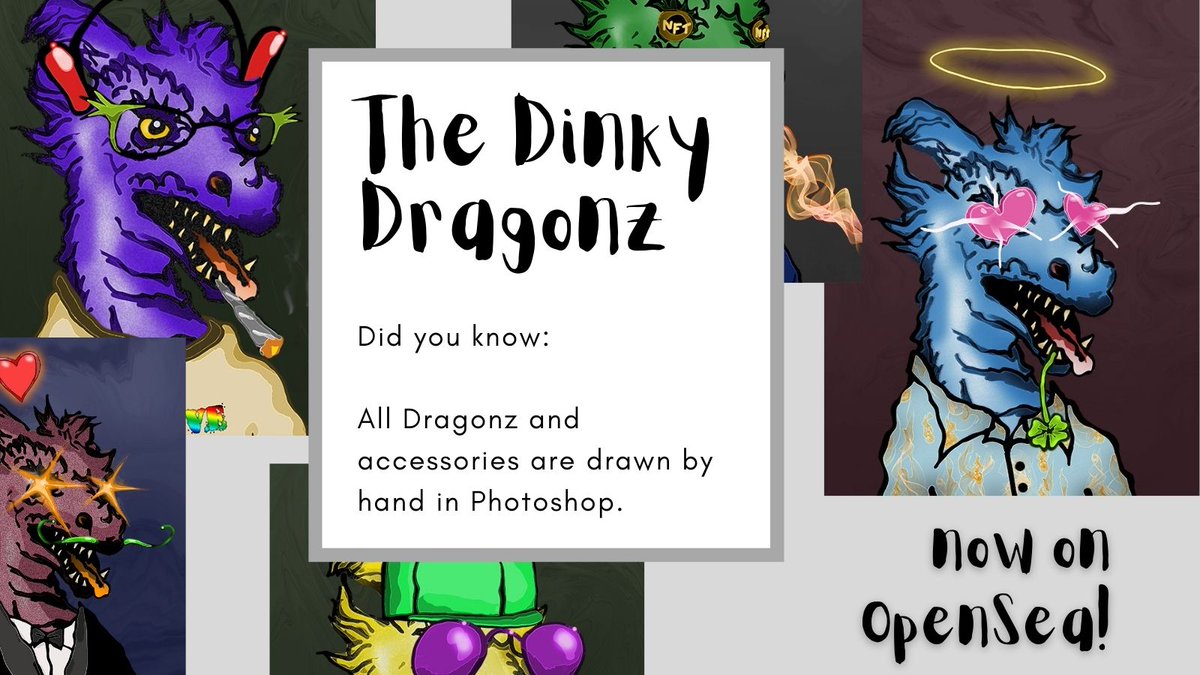 Afternoon #Dragons !

With #NFTCommunity in mind, we rescheduled to May the launch of our #DinkyDragonz 🚀 

#Cryptoartist #cryptoart