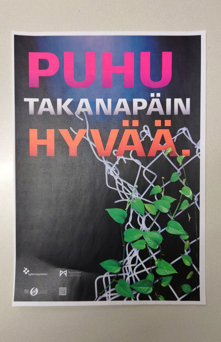 Mr_Riionsaari's tweet photo. Tämän on yksi työhyvinvoinnin, tiimityön ja työelämän kehittämisen peruspilari, vai mitä sanoo @tyoterveys, @tervettatyota, @tyoturvallisuus  ja @AVItwiittaa ? https://t.co/3F2Xe96vbO