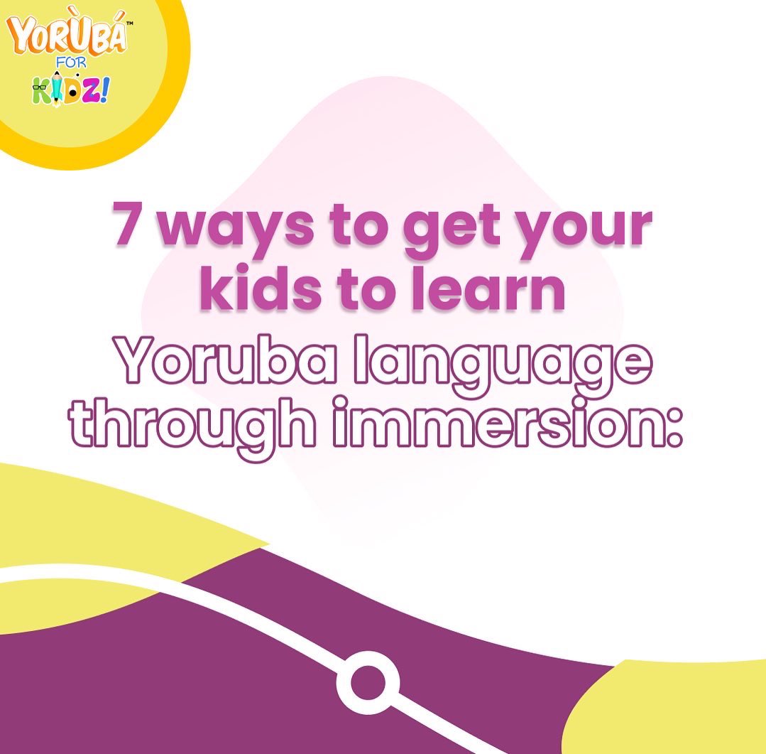 yorubaforkidz's tweet photo. Here are some valuable tips to help your kids learn Yoruba language at home.
What else would you add to the list?
Let’s hear from you below.
#YorubaforKidz #YorubaLanguage #StudyYoruba #YorubaVocabulary #OmoYoruba #OnlineLearning #Culture https://t.co/OjTFo1jwDD
