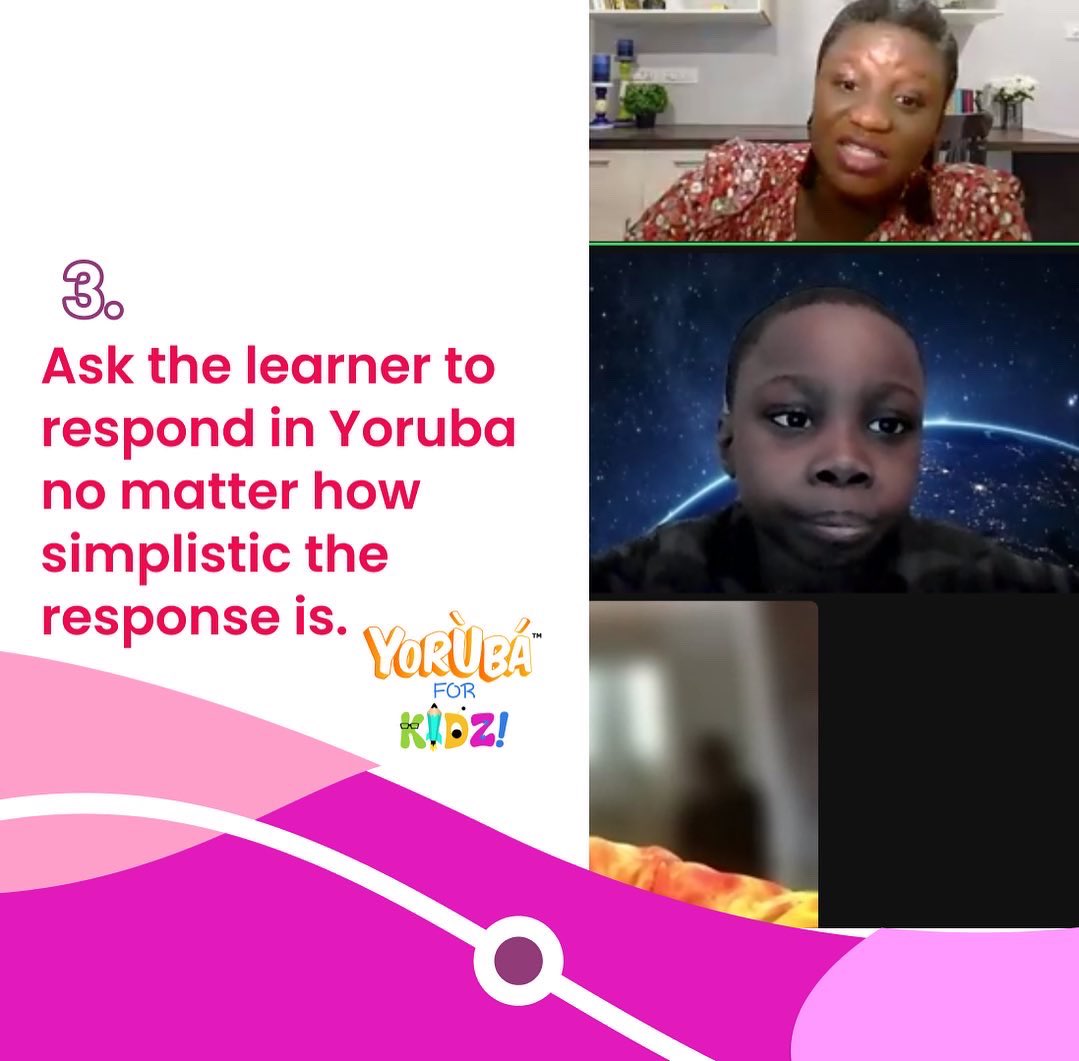 yorubaforkidz's tweet photo. Here are some valuable tips to help your kids learn Yoruba language at home.
What else would you add to the list?
Let’s hear from you below.
#YorubaforKidz #YorubaLanguage #StudyYoruba #YorubaVocabulary #OmoYoruba #OnlineLearning #Culture https://t.co/OjTFo1jwDD