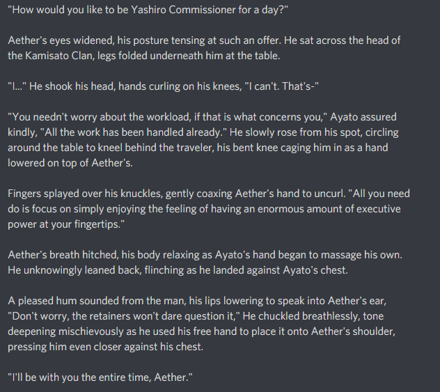 FlowerofFira's tweet photo. So, I got Ayato and I looked at his voice lines.
And then this happened.
#AyatoAether #Ayatother https://t.co/stB5tUNbAn