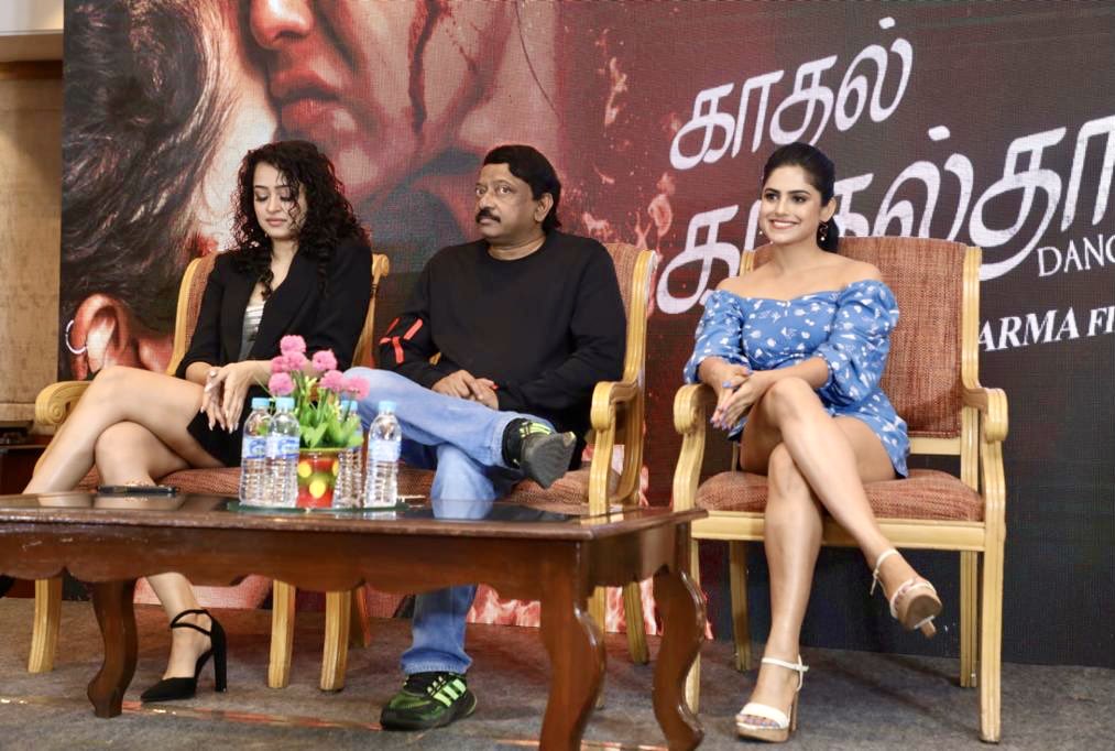 At a press meet in CHENNAI for the Tamil version of DANGEROUS