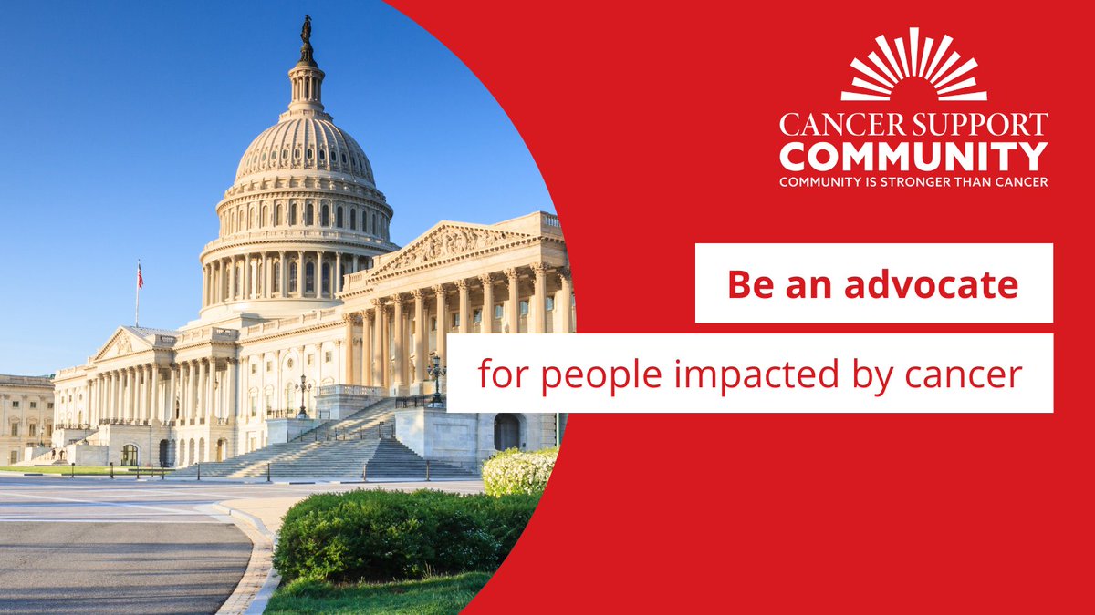CSCCancerPolicy's tweet image. Are you passionate about making a difference in the lives of cancer patients, survivors, and caregivers? Join @CancerSupportHQ’s Grassroots Network to stay connected on the latest cancer policy news and for ways to make your voice heard. Sign up today at bit.ly/3JM5mJL!