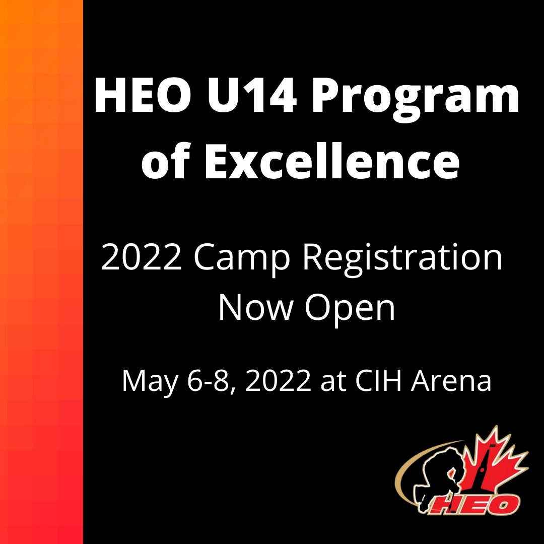 A few spots are available in our U14 POE camp. The camp is open to AAA and AA players. Deadline to register is April 3rd.

For more information and to register, visit: hockeyeasternontario.ca/docs/HEO%20U14… 

Please submit any questions to Jeff Robert jrobert@hockeyeasternontario.ca