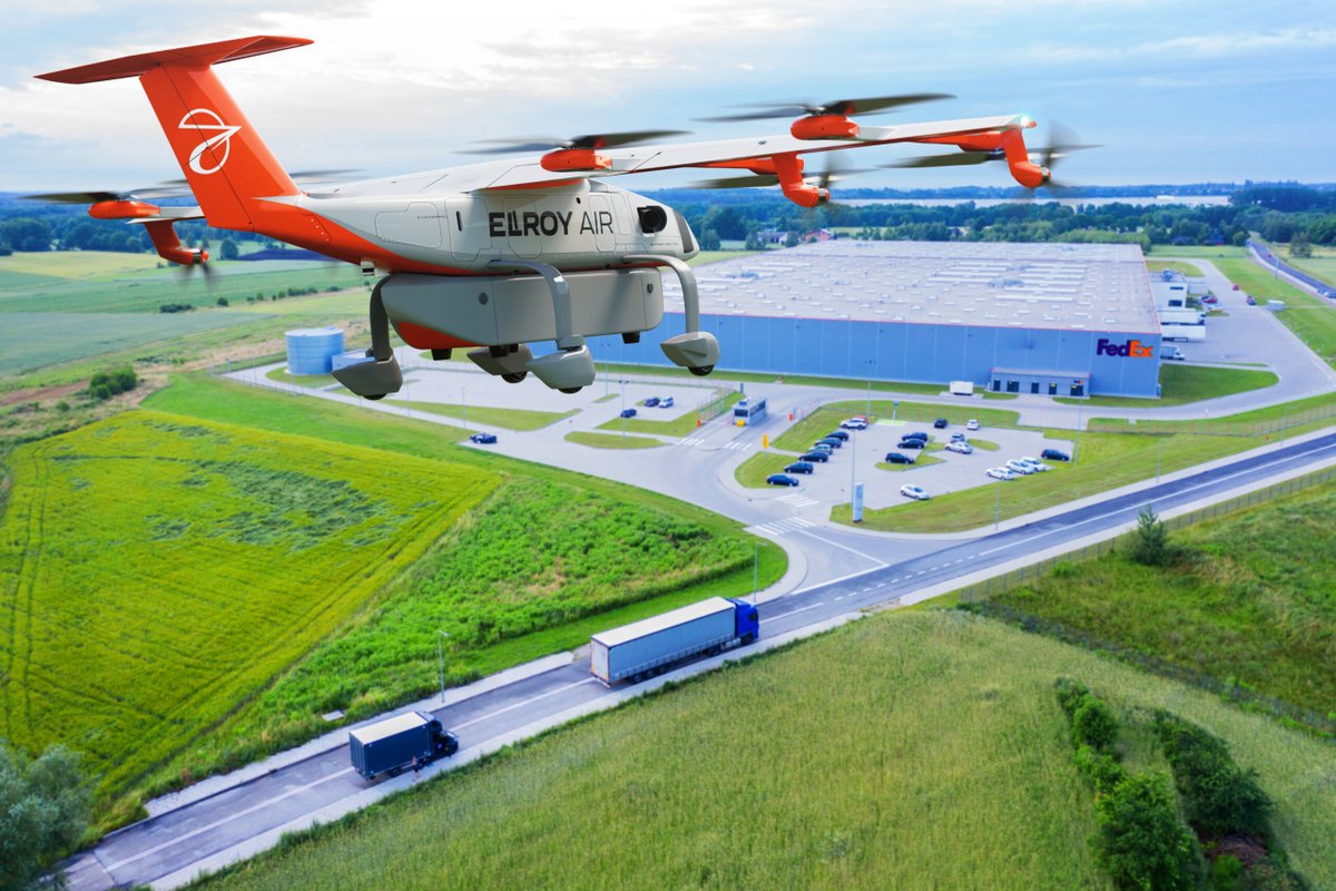 Elroy Air (@elroyair) on Twitter photo We’re proud to share that <a href="/FedEx/">FedEx</a> has announced a new collaboration with Elroy Air, enabling the next generation of speed and flexibility for express logistics with the Chaparral aircraft.  newsroom.fedex.com/newsroom/elroy…
#aerospace #eVTOL #logistics #robotics We’re proud to share that <a href="/FedEx/">FedEx</a> has announced a new collaboration with Elroy Air, enabling the next generation of speed and flexibility for express logistics with the Chaparral aircraft.  newsroom.fedex.com/newsroom/elroy…
#aerospace #eVTOL #logistics #robotics
