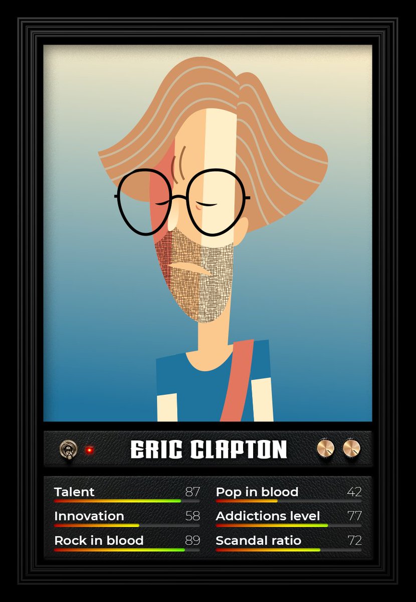 "Slowhand" <a href="/EricClapton/">Eric Clapton</a> turns 77 Today. 🎂 Happy Birthday legend! bit.ly/3q9TAkF #cryptoart #caricature #caricatura #caricaturadeldía #drawoftheday #nft #nfts #nifty #nftmusic #nftrockstars #nftdrop #nftart #nftcollectibles #nftcommunity #nftcollectible #nftcaricature