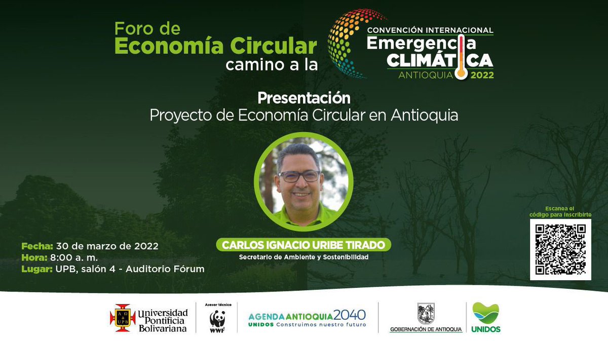 Claudia_GarciaL's tweet photo. Iniciamos el camino hacia la convención internacional de #EmergenciaClimática, hoy en el primer Foro hablamos de Economía Circular y regeneración para aportar al futuro de nuestro Departamento. @Ambiente_Ant https://t.co/Dt2htFZAqF