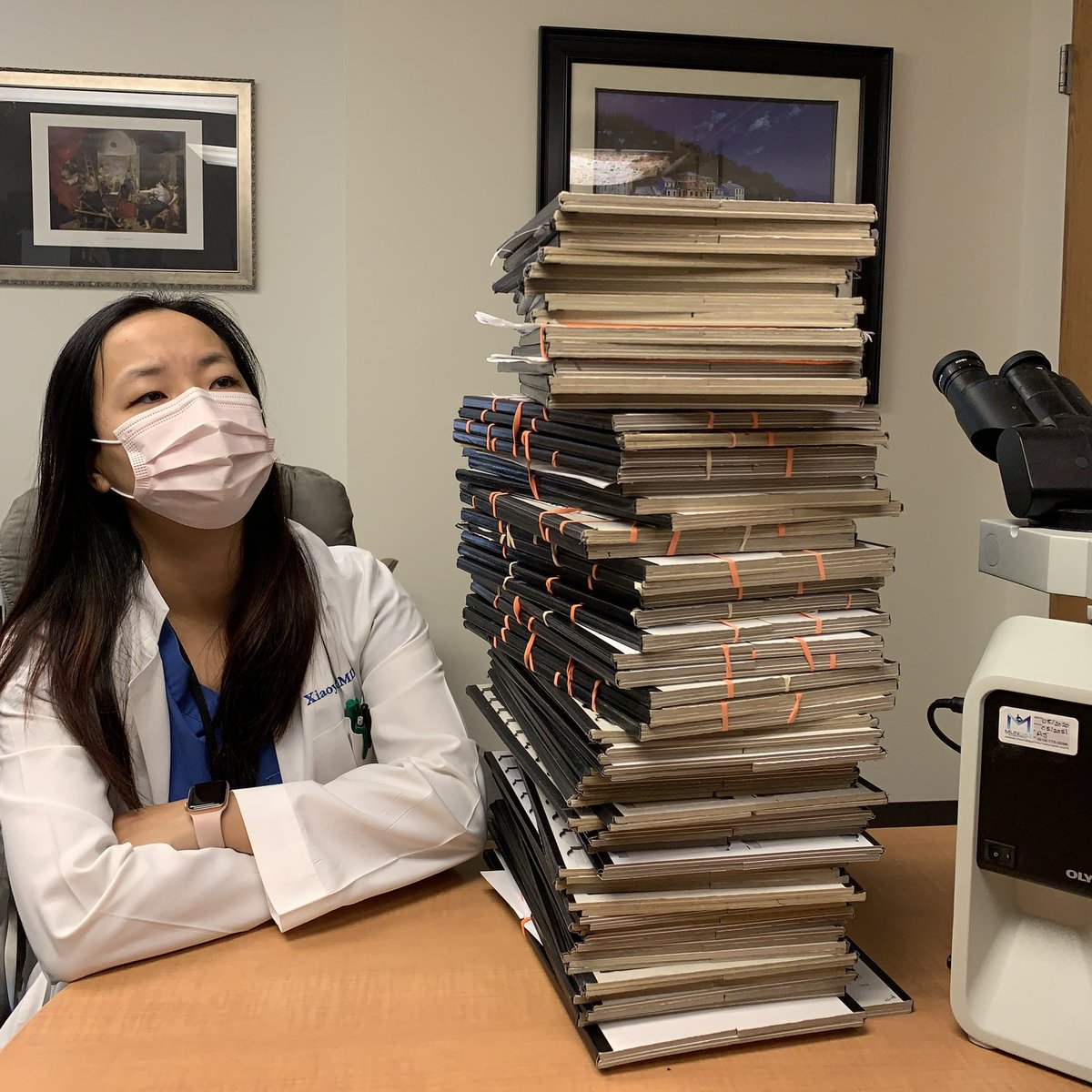 Sara_Jiang's tweet image. Happy National Doctors’ Day! 
Thank you to all you awesome, brilliant, hard-working, caring colleagues, and hoping your stack/schedule is more manageable than this one! #NationalDoctorsDay